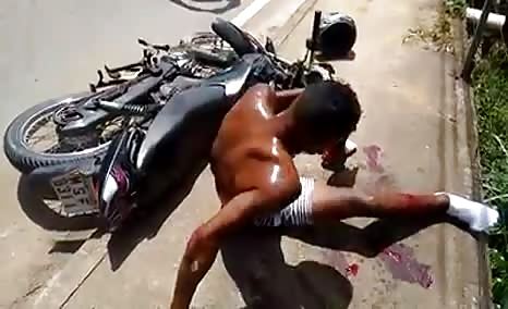 Brutal Motorbike Accident In Brazil
