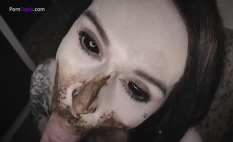 Dirty blowjob with scat